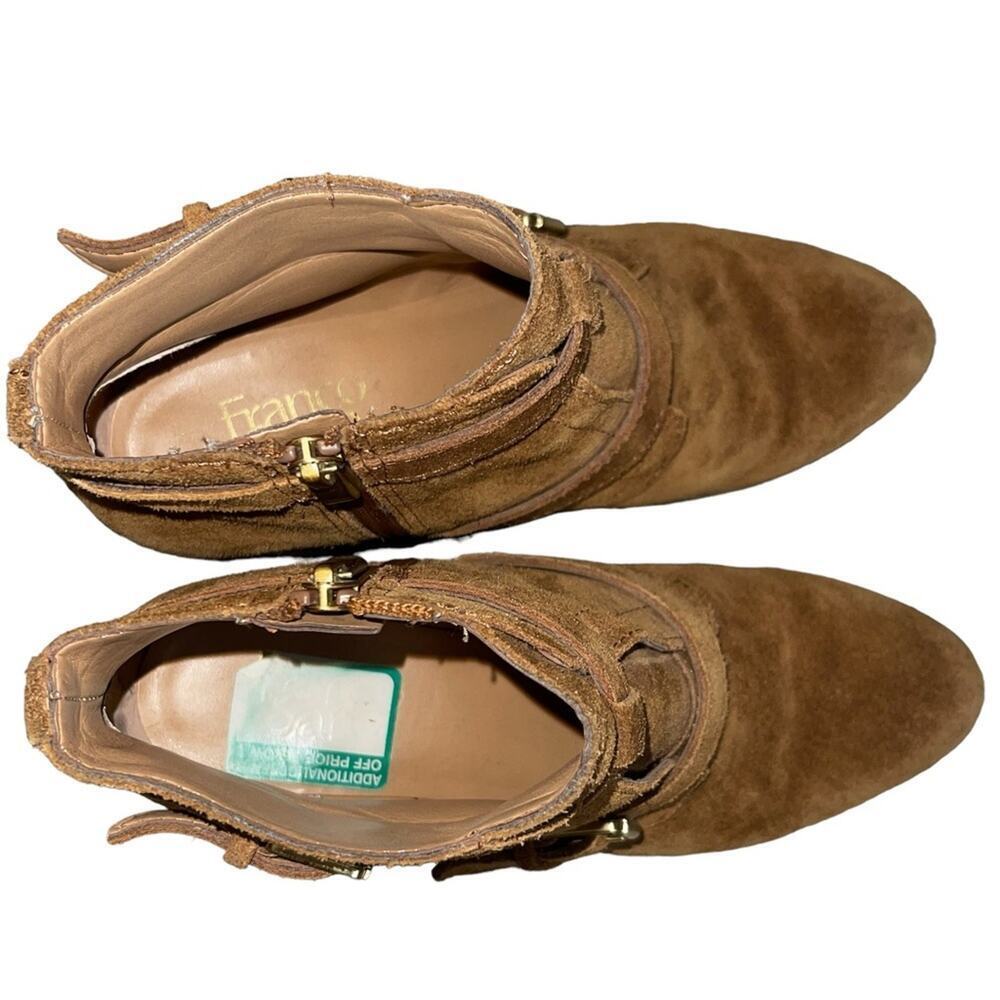 Steve Madden Reno Suede Ankle Boots Brown Suede Buckle Size 7 - Picture 4 of 7